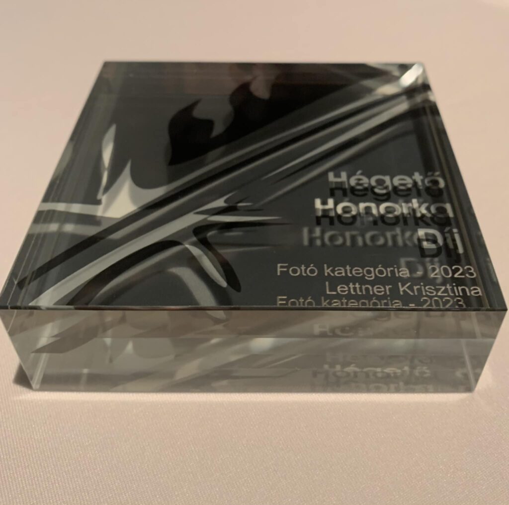 Lettner Krisztina tanítványunk Hégető Honorka díjas. A képen a díj látható.